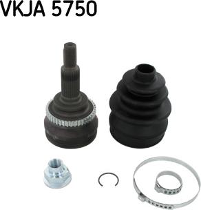 SKF VKJA 5750 - Шарнирный комплект, ШРУС, приводной вал autodnr.net