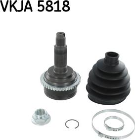 SKF VKJA 5818 - Шарнірний комплект, ШРУС, приводний вал autocars.com.ua