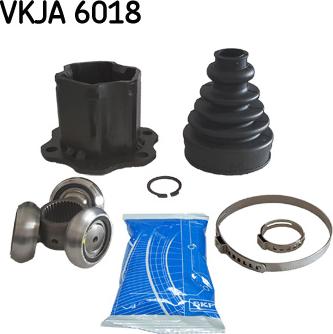 SKF VKJA 6018 - Шарнирный комплект, ШРУС, приводной вал avtokuzovplus.com.ua