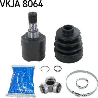 SKF VKJA 8064 - Шарнір рівних кутових швидкостей. з елементами монтажу autocars.com.ua