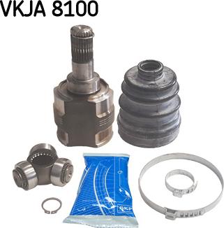 SKF VKJA 8100 - Шарнирный комплект, ШРУС, приводной вал autodnr.net