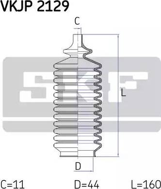 SKF VKJP 2129 - Комплект пилника, рульове управління autocars.com.ua