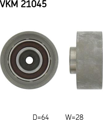SKF VKM 21045 - Паразитний / Провідний ролик, зубчастий ремінь autocars.com.ua