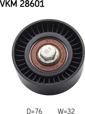 SKF VKM 28601 - Шків привідного паса autocars.com.ua