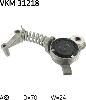 SKF VKM 31218 - Направляющий ролик, поликлиновый ремень autodnr.net