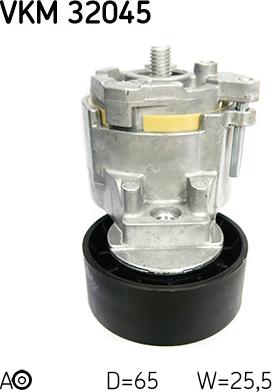 SKF VKM 32045 - Направляющий ролик, поликлиновый ремень avtokuzovplus.com.ua