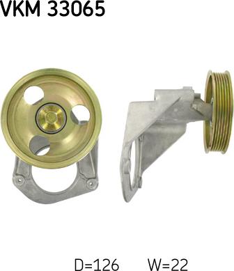 SKF VKM 33065 - Направляющий ролик, поликлиновый ремень avtokuzovplus.com.ua