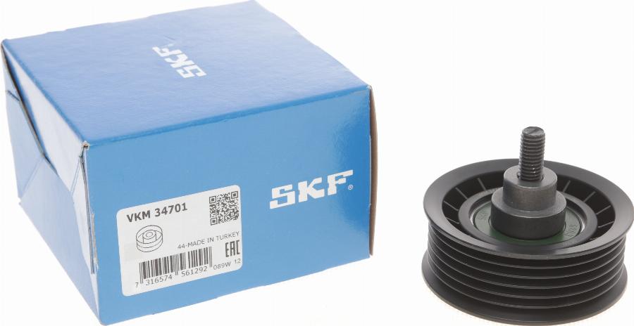 SKF VKM 34701 - Паразитний / провідний ролик, поліклиновий ремінь autocars.com.ua