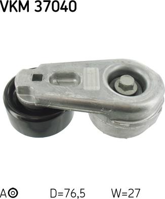 SKF VKM 37040 - Натяжний ролик autocars.com.ua