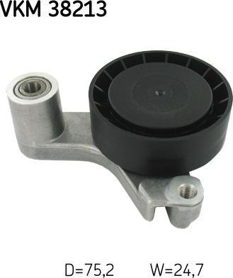 SKF VKM 38213 - Паразитний / провідний ролик, поліклиновий ремінь autocars.com.ua