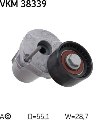 SKF VKM 38339 - Натяжний ролик autocars.com.ua