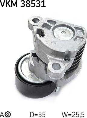 SKF VKM 38531 - Паразитний / провідний ролик, поліклиновий ремінь autocars.com.ua