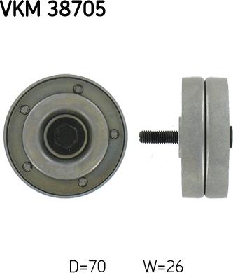 SKF VKM 38705 - Направляющий ролик, поликлиновый ремень avtokuzovplus.com.ua