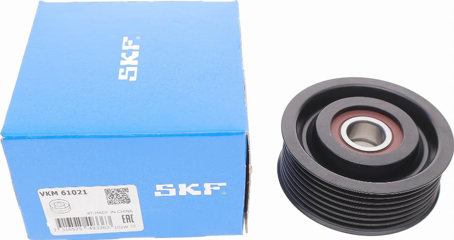 SKF VKM 61021 - Паразитний / провідний ролик, поліклиновий ремінь autocars.com.ua