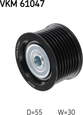 SKF VKM 61047 - Направляющий ролик, поликлиновый ремень avtokuzovplus.com.ua