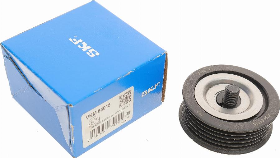 SKF VKM 64018 - Направляющий ролик, поликлиновый ремень avtokuzovplus.com.ua