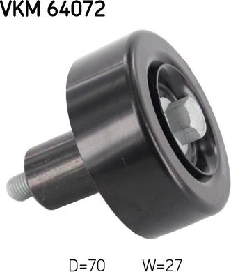 SKF VKM 64072 - Направляющий ролик, поликлиновый ремень autodnr.net