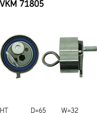 SKF VKM 71805 - Натяжной ролик, ремень ГРМ avtokuzovplus.com.ua