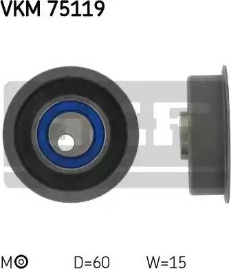 SKF VKM 75119 - Натяжна ролик, ремінь ГРМ autocars.com.ua