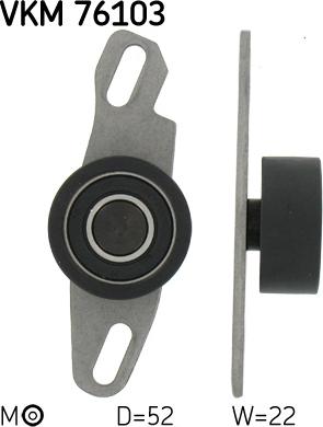 SKF VKM 76103 - Натяжна ролик, ремінь ГРМ autocars.com.ua