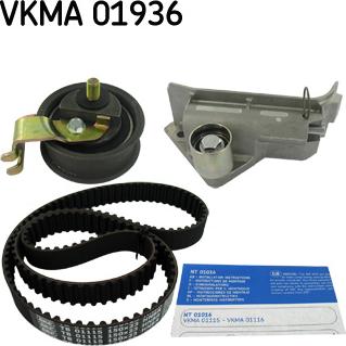 SKF VKMA 01936 - Комплект ременя ГРМ autocars.com.ua