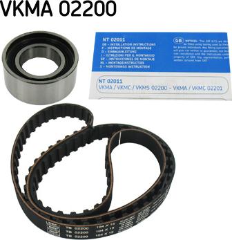 SKF VKMA 02200 - Комплект ремня ГРМ autodnr.net