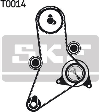 SKF VKMA 02382 - Комплект ременя ГРМ autocars.com.ua