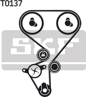 SKF VKMC 03130 - Водяной насос + комплект зубчатого ремня autodnr.net