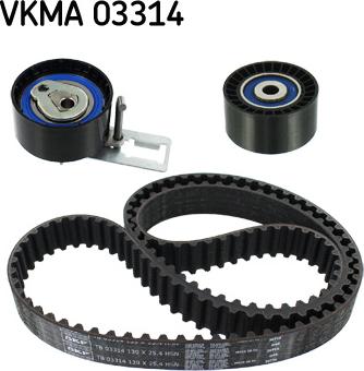 SKF VKMA 03314 - Комплект ременя ГРМ autocars.com.ua