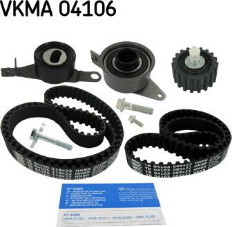 SKF VKMA 04106 - Комплект ременя ГРМ autocars.com.ua