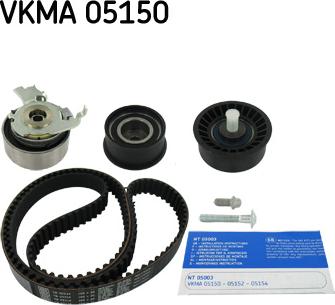 SKF VKMA 05150 - Комплект ремня ГРМ autodnr.net