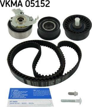 SKF VKMA 05152 - Комплект ремня ГРМ avtokuzovplus.com.ua