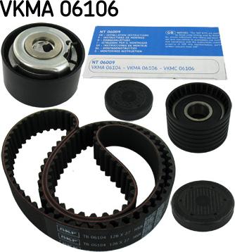 SKF VKMA 06106 - Комплект ремня ГРМ autodnr.net