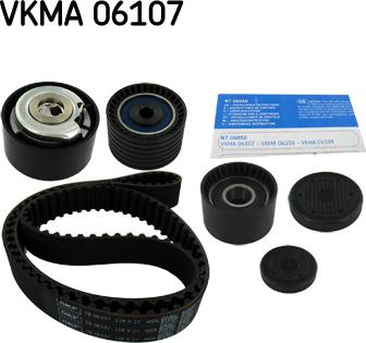 SKF VKMA 06107 - Комплект ременя ГРМ autocars.com.ua