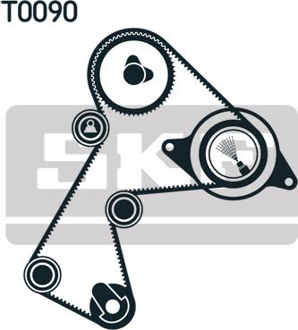 SKF VKMA 06116 - Комплект ремня ГРМ. ремень ГРМ  ролик-натяжитель  ролик обводной autodnr.net