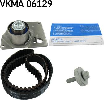 SKF VKMA 06129 - Комплект ременя ГРМ autocars.com.ua