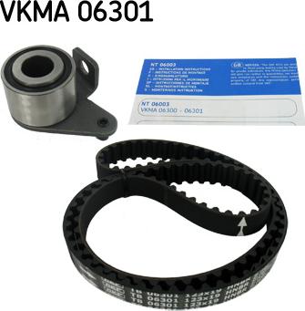 SKF VKMA 06301 - Комплект ременя ГРМ autocars.com.ua