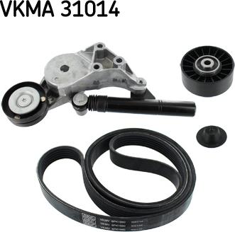 SKF VKMA 31014 - Поликлиновый ременный комплект autodnr.net