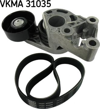 SKF VKMA 31035 - Поликлиновий ремінний комплект autocars.com.ua