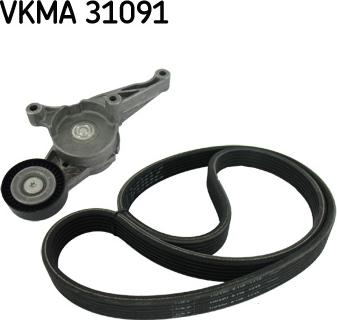 SKF VKMA 31091 - Поликлиновий ремінний комплект autocars.com.ua