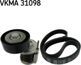 SKF VKMA 31098 - Поликлиновий ремінний комплект autocars.com.ua
