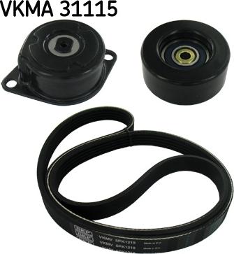SKF VKMA 31115 - Поликлиновый ременный комплект autodnr.net
