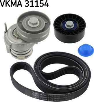 SKF VKMA 31154 - Поликлиновый ременный комплект autodnr.net