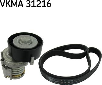 SKF VKMA 31216 - Поликлиновый ременный комплект autodnr.net