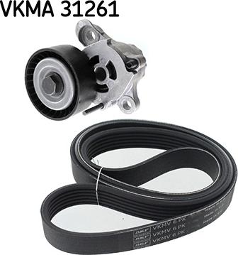 SKF VKMA 31261 - Поликлиновый ременный комплект avtokuzovplus.com.ua