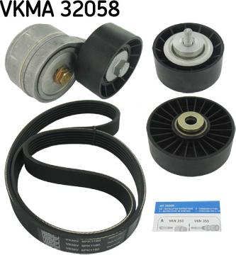SKF VKMA 32058 - Поликлиновый ременный комплект autodnr.net