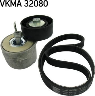 SKF VKMA 32080 - Поликлиновий ремінний комплект autocars.com.ua