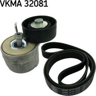 SKF VKMA 32081 - Поликлиновый ременный комплект autodnr.net