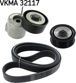 SKF VKMA 32117 - Поликлиновый ременный комплект autodnr.net