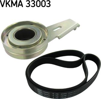 SKF VKMA 33003 - Поликлиновий ремінний комплект autocars.com.ua